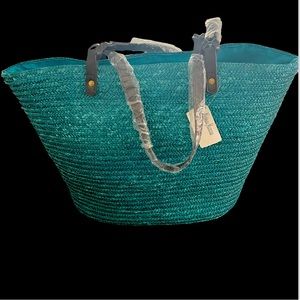 Neiman Marcus Woven Tote Bag